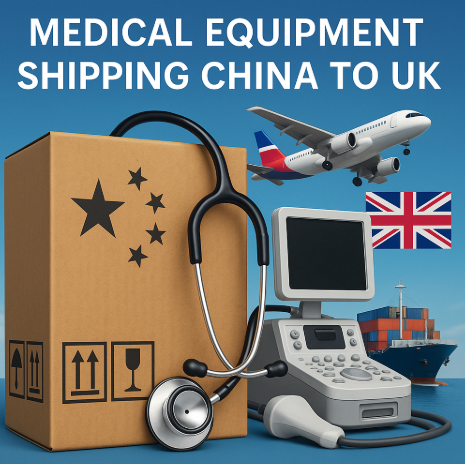 medical equipment shipping china to uk