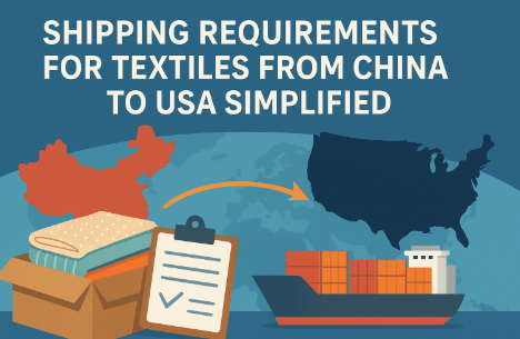 shipping requirements for textiles from china to usa