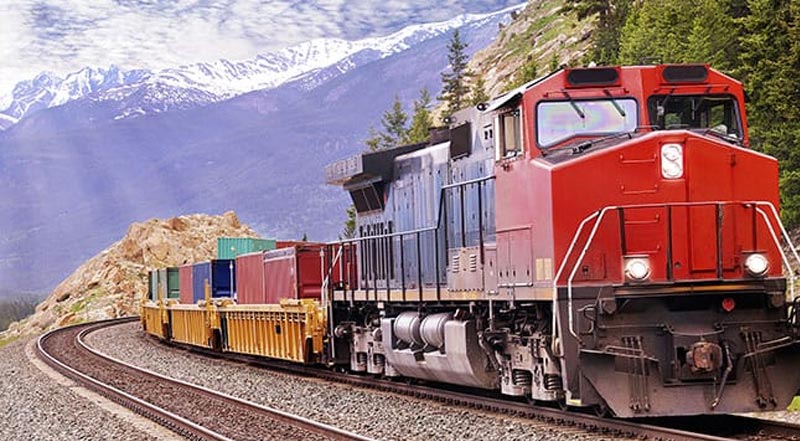cheap rail freight from China to Canada
