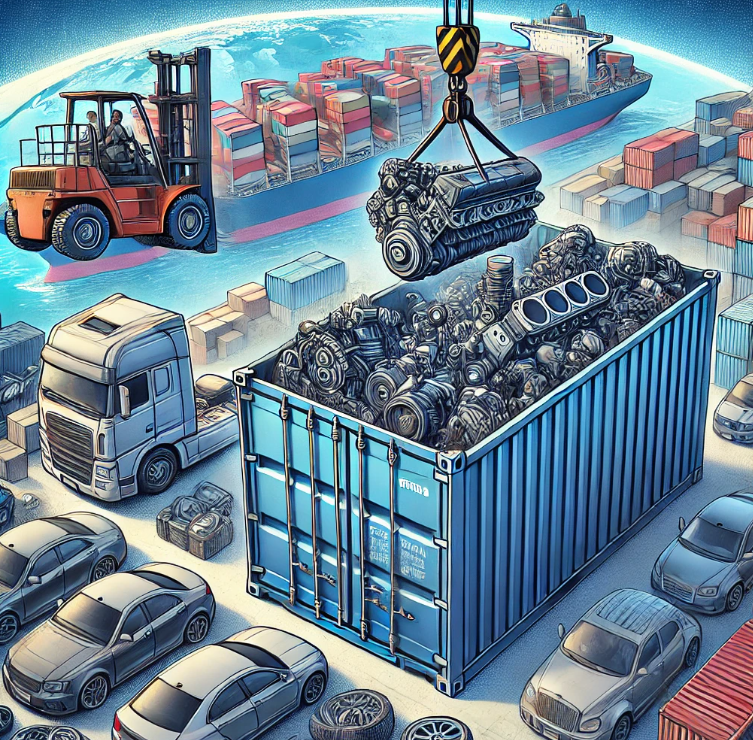 20GP FCL booking process for auto parts from China to Georgia