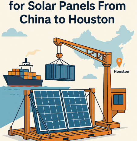 Flat Rack FCL booking process for solar panels from China to Houston