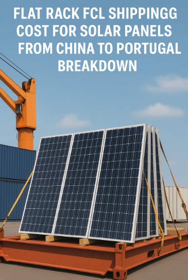 Flat Rack FCL shipping cost for solar panels from China to Portugal