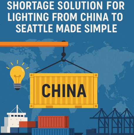 20GP FCL container shortage solution for lighting from China to Seattle