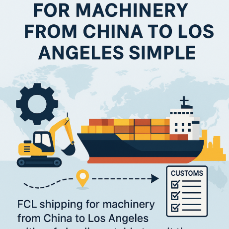 FCL shipping for machinery from China to Los Angeles