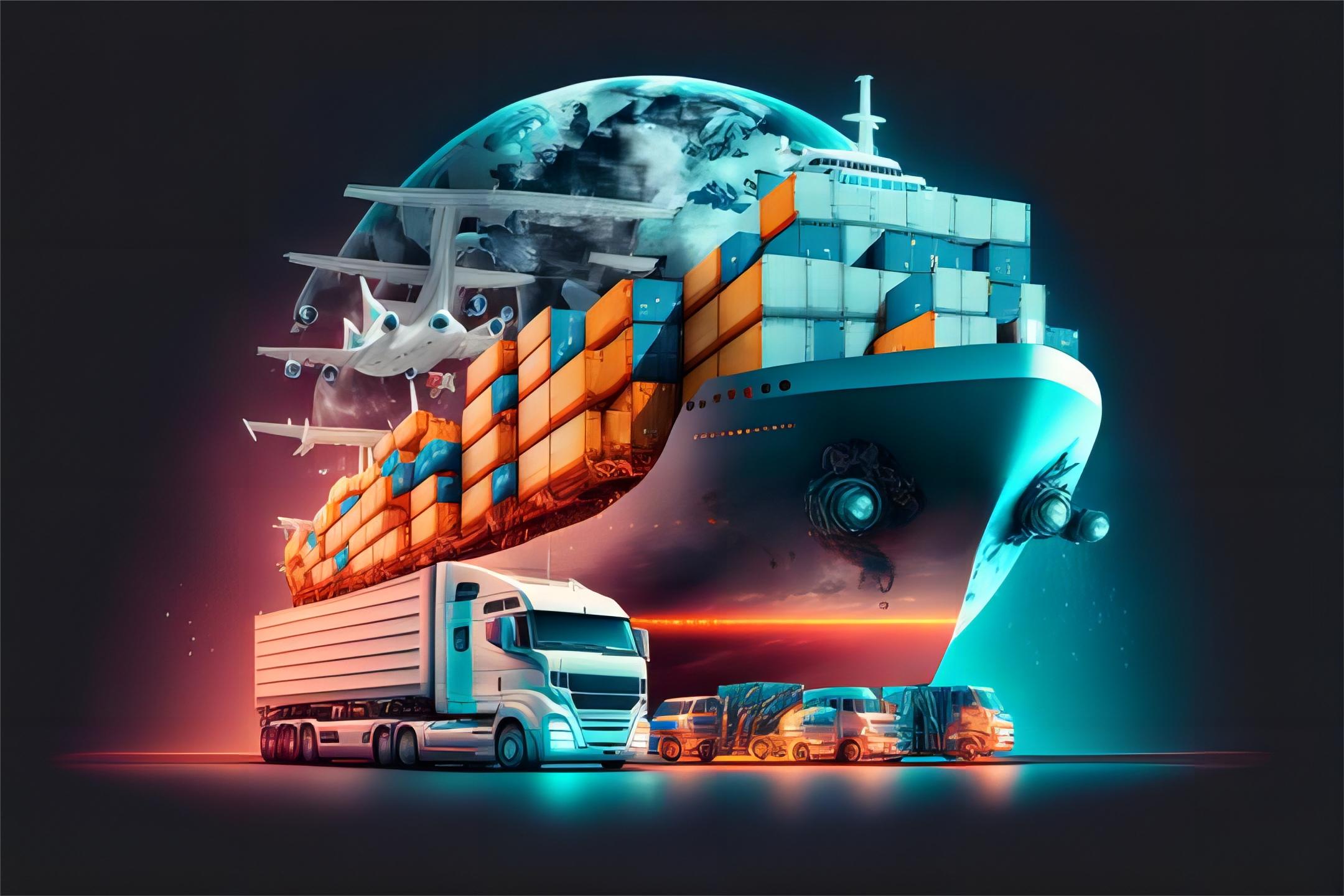 Warehouse facility with stacked containers