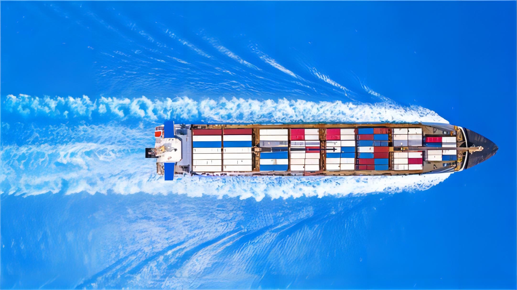 Map highlighting key shipping routes from China to Texas