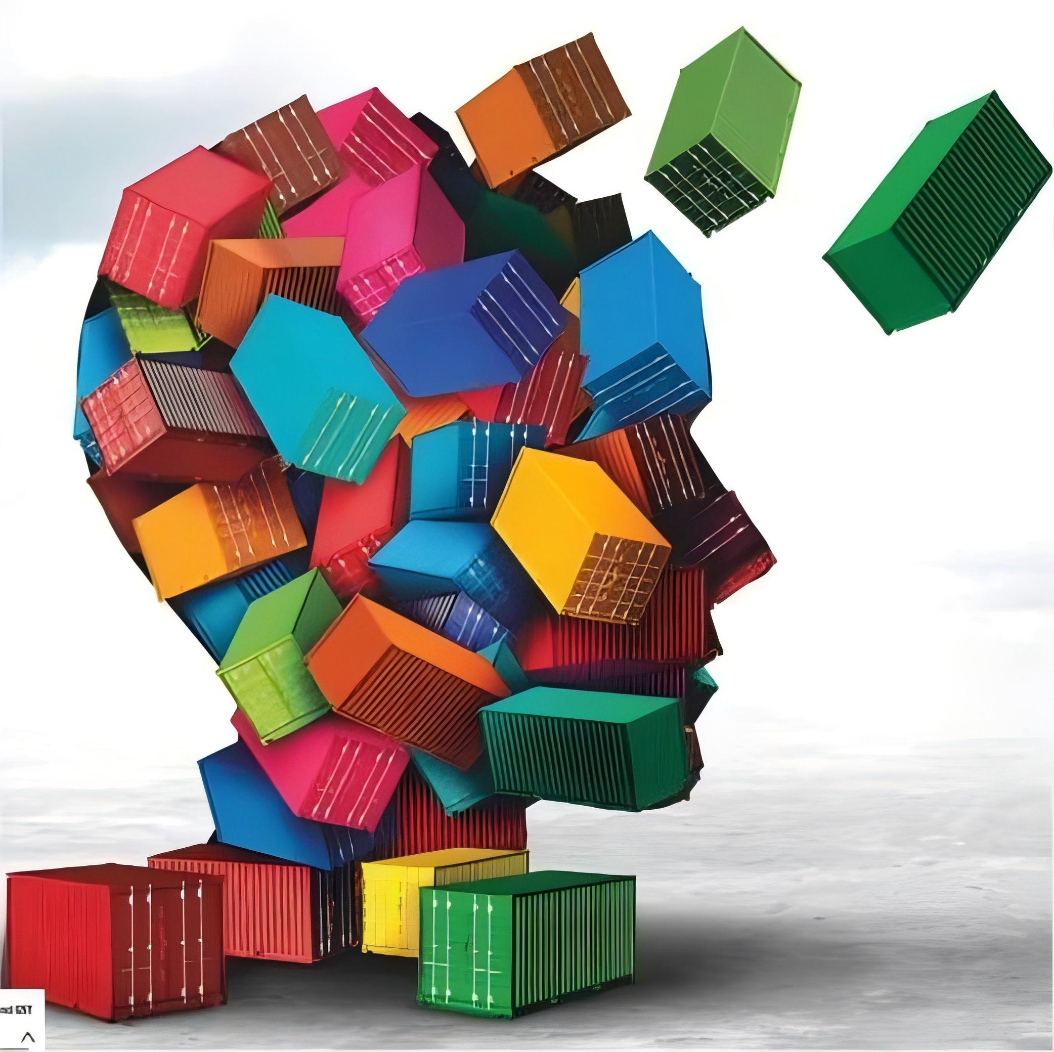 Textile products being inspected in a warehouse