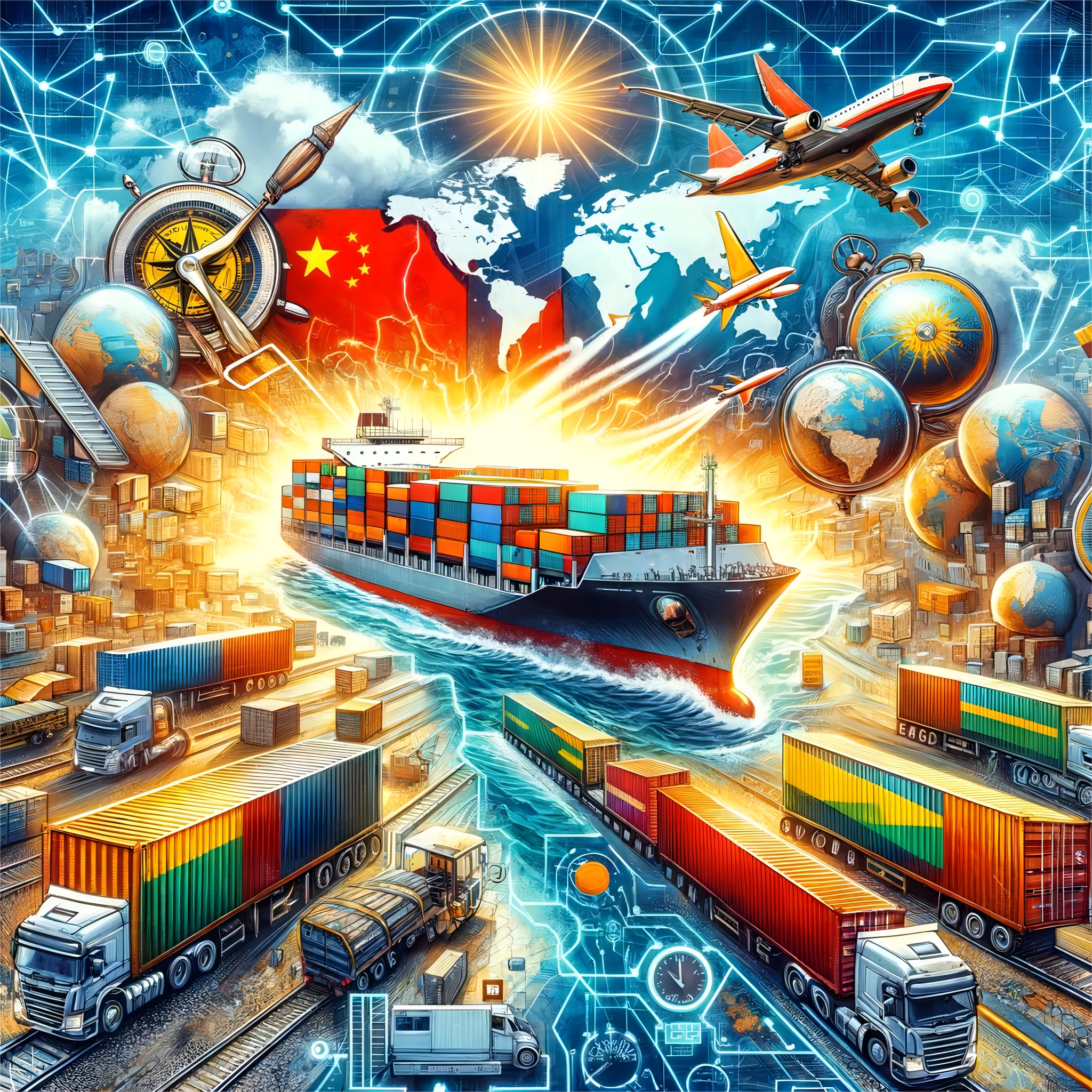 Logistics team collaborating on a shipment plan