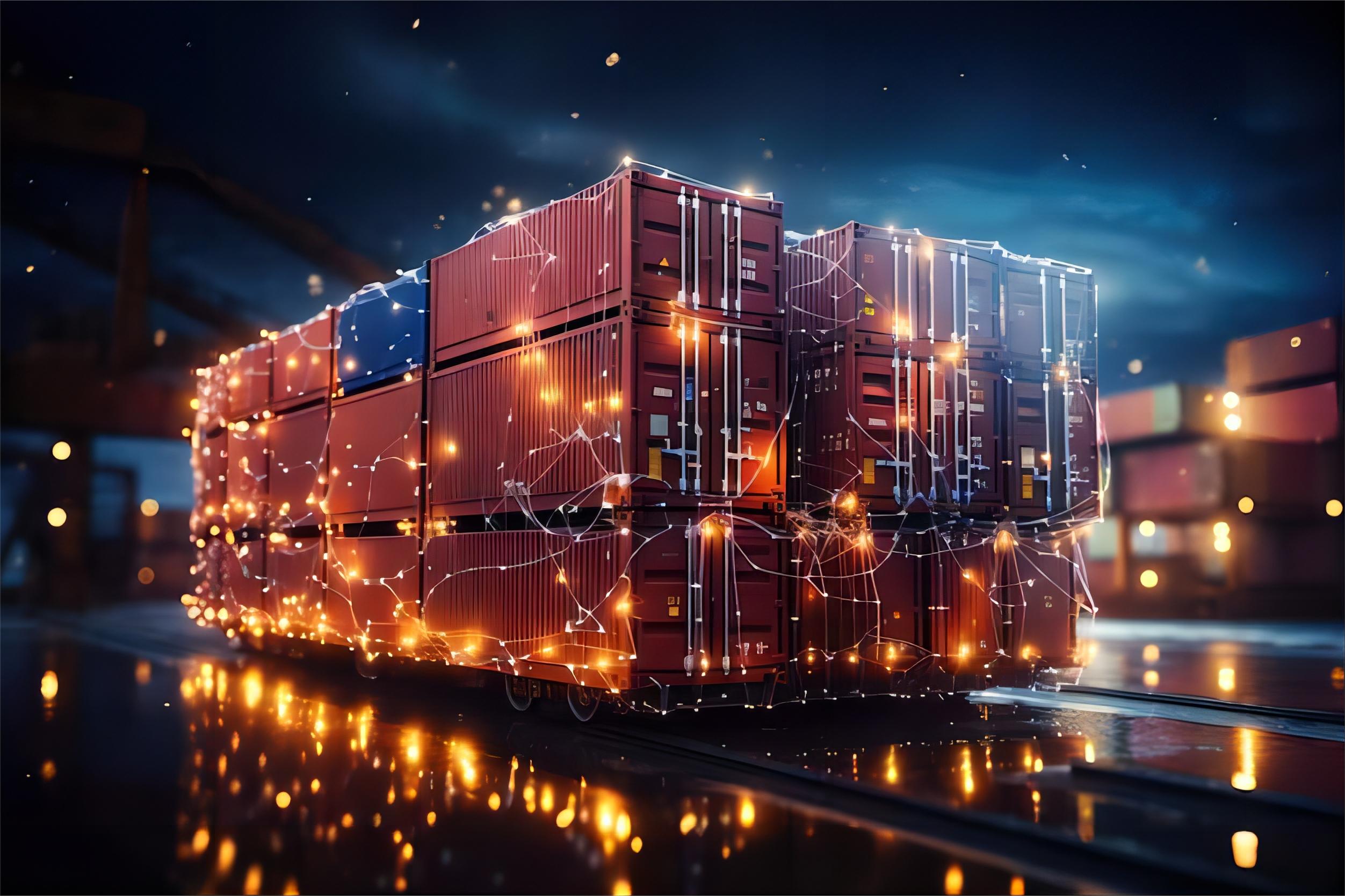 Logistics professional checking a shipping manifest