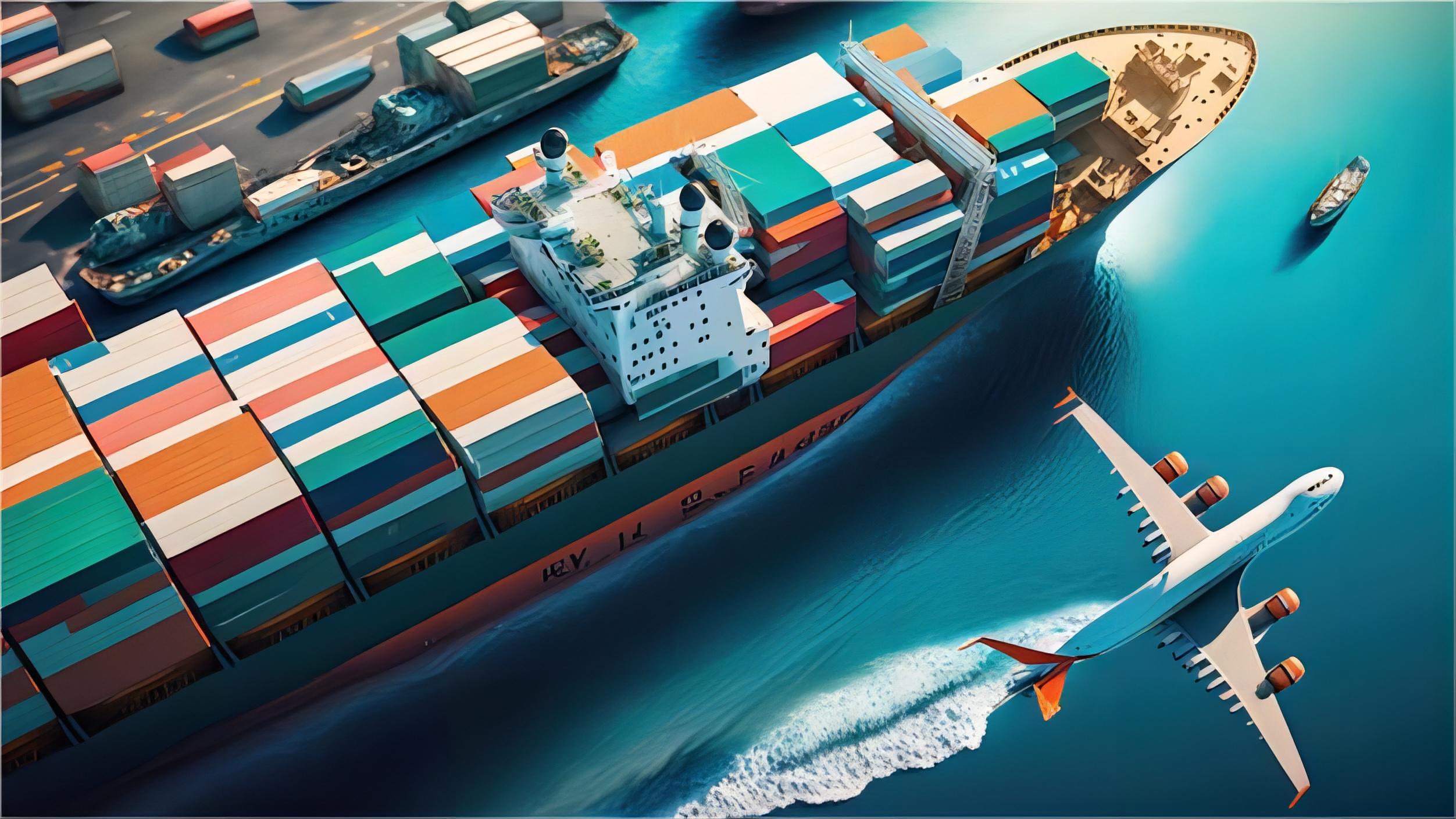 Comparison chart illustrating different shipping methods and their attributes