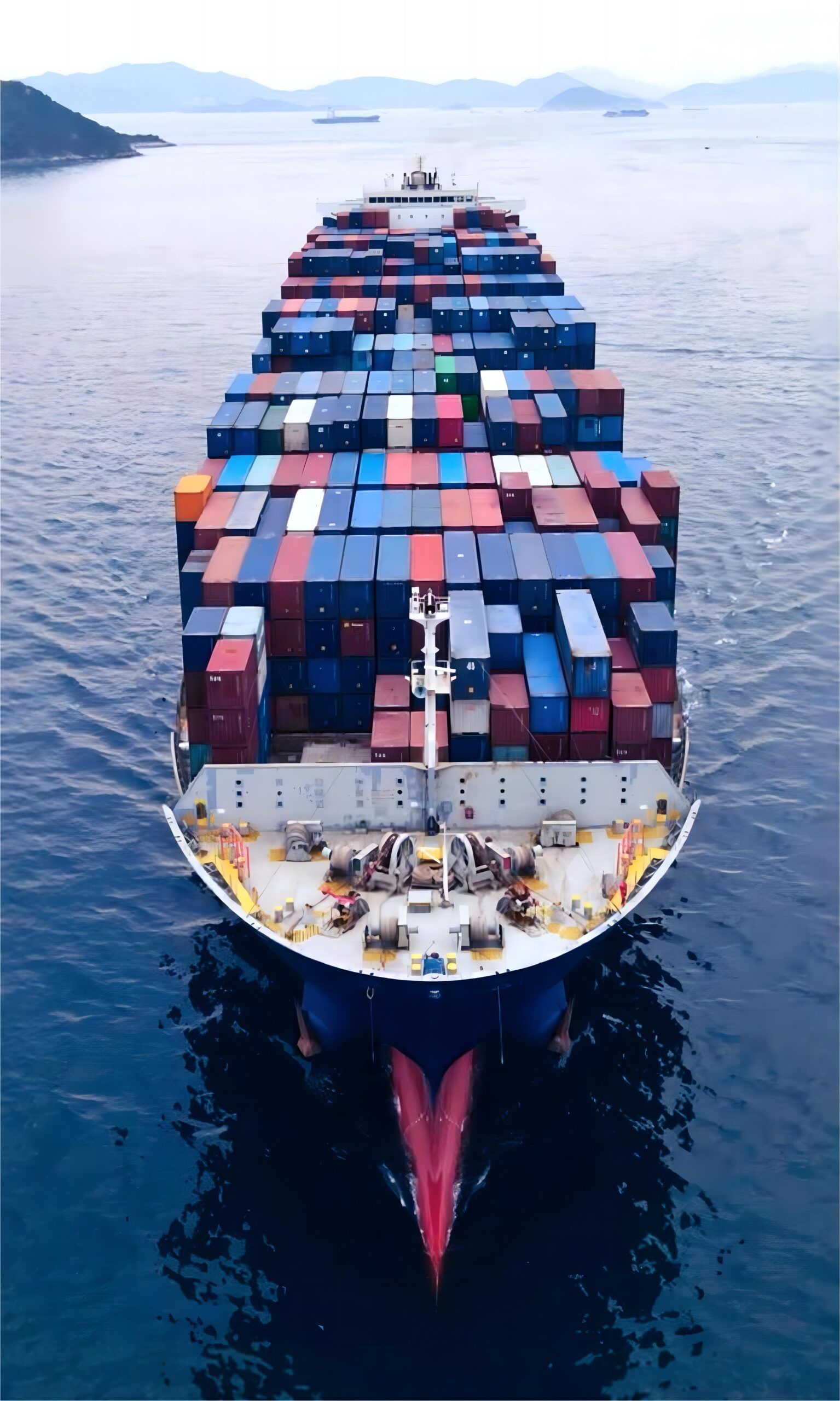 Map of shipping routes from China to Seattle