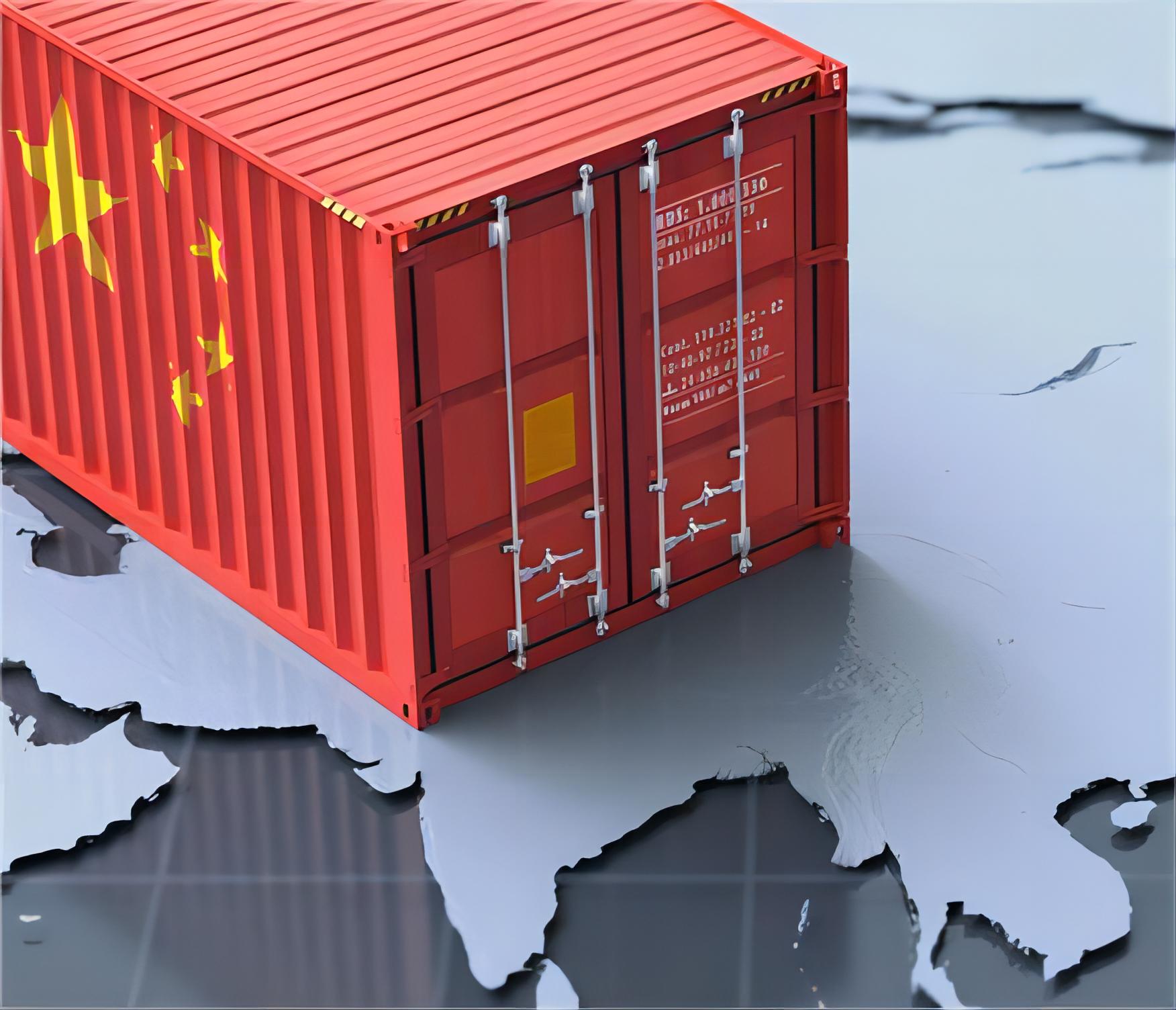 Shipping route map from major Chinese ports to Texas ports