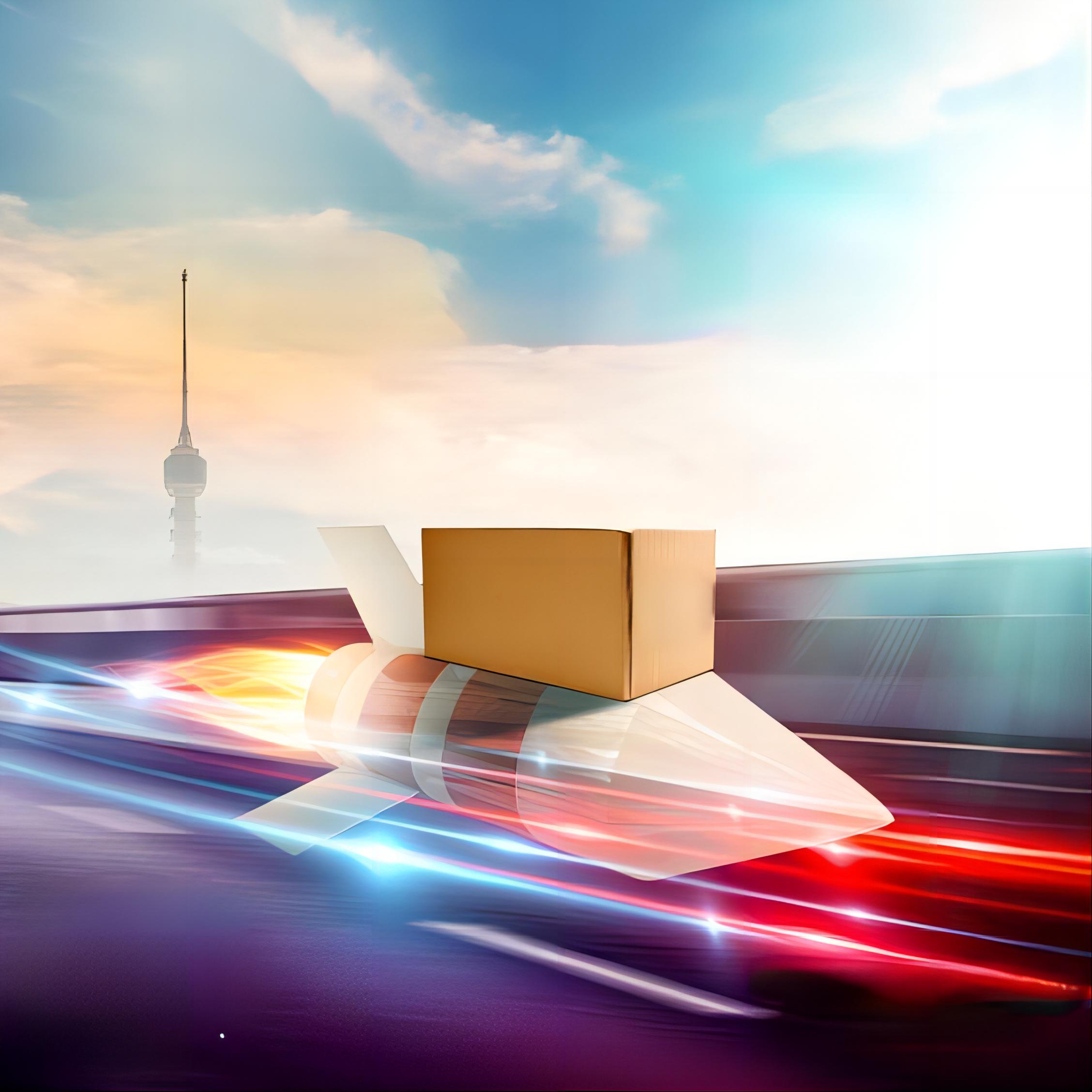 Infographic comparing different shipping methods by cost and transit time