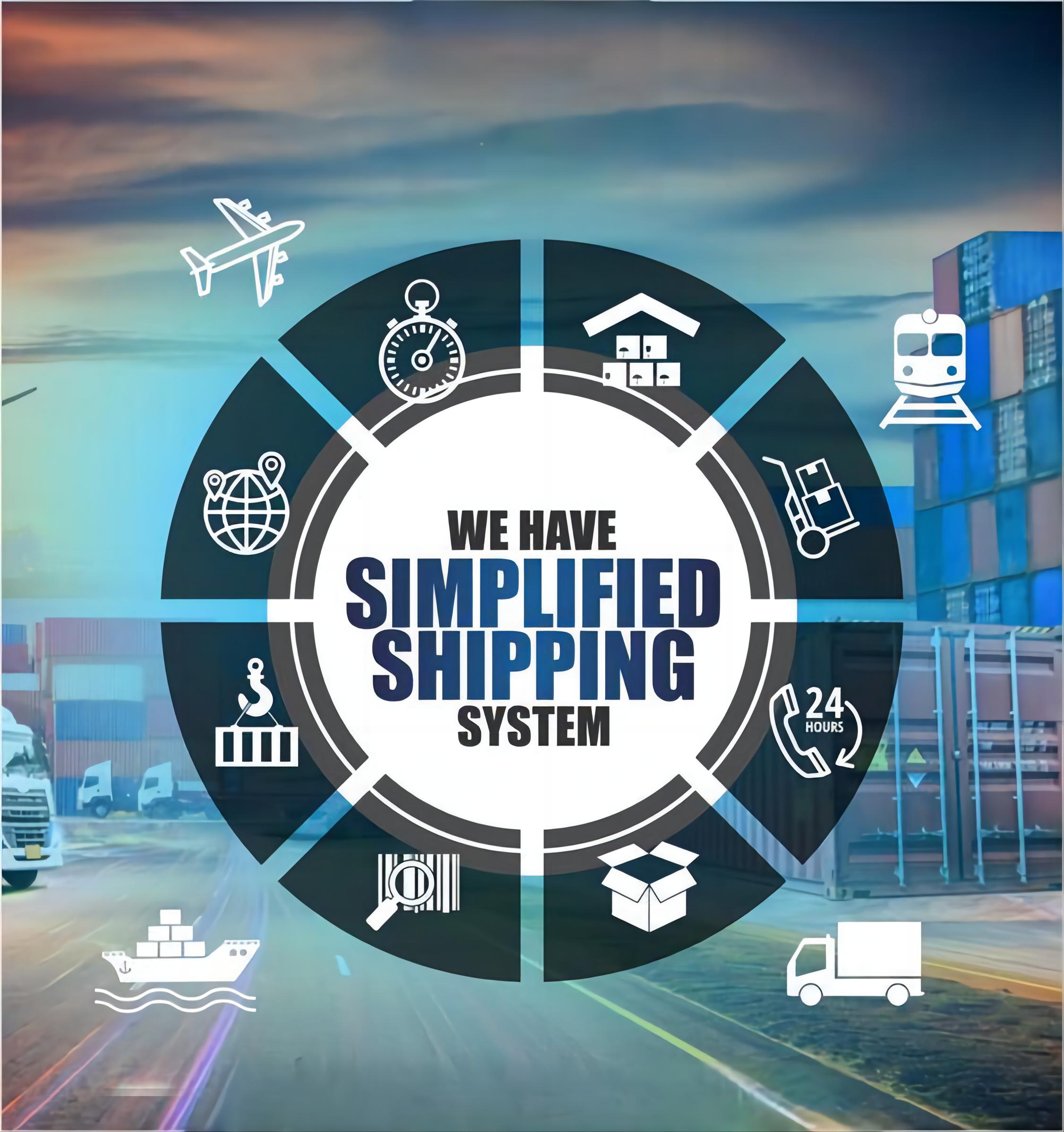 Comparison chart illustrating different shipping methods