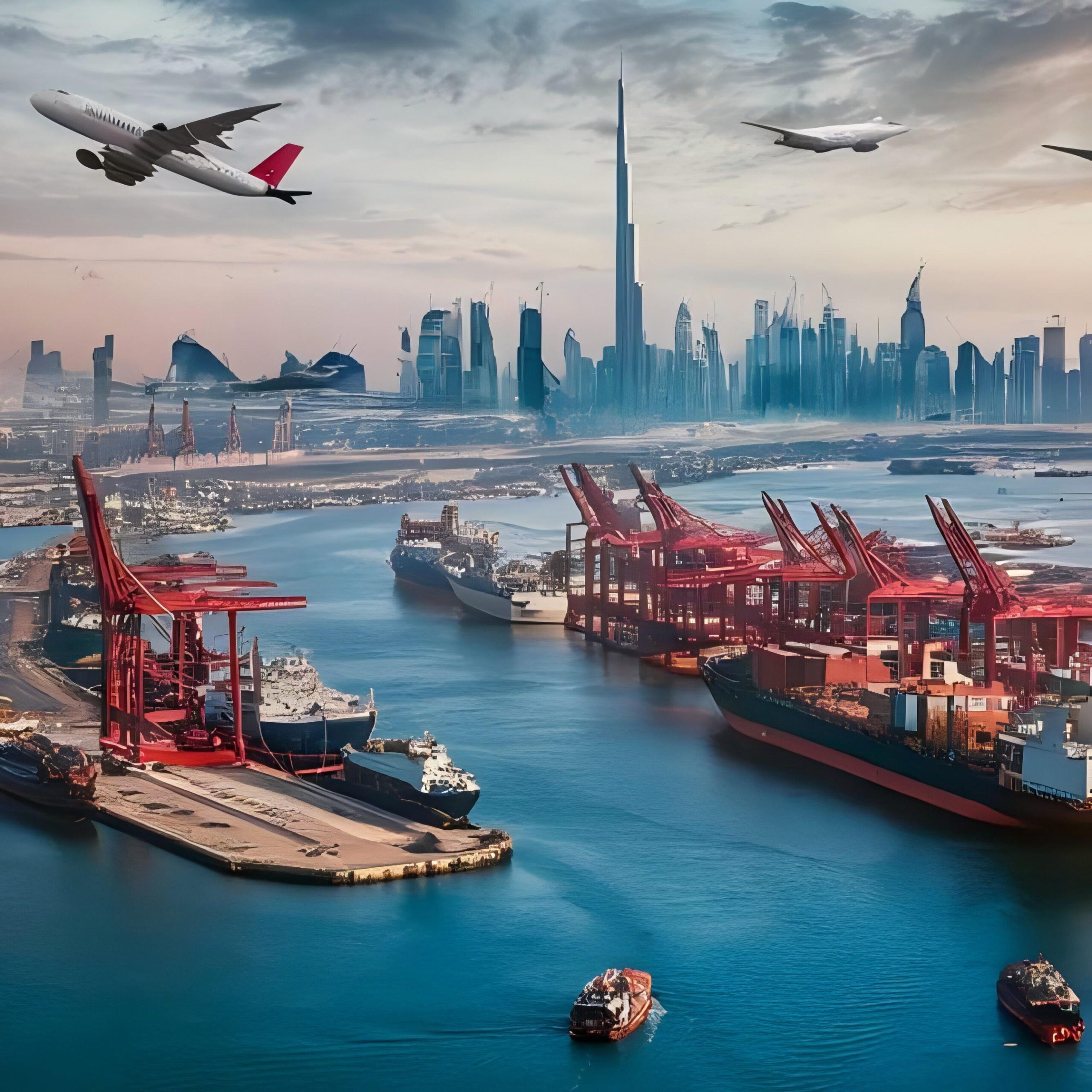 Logistics professional reviewing shipping documents and schedules