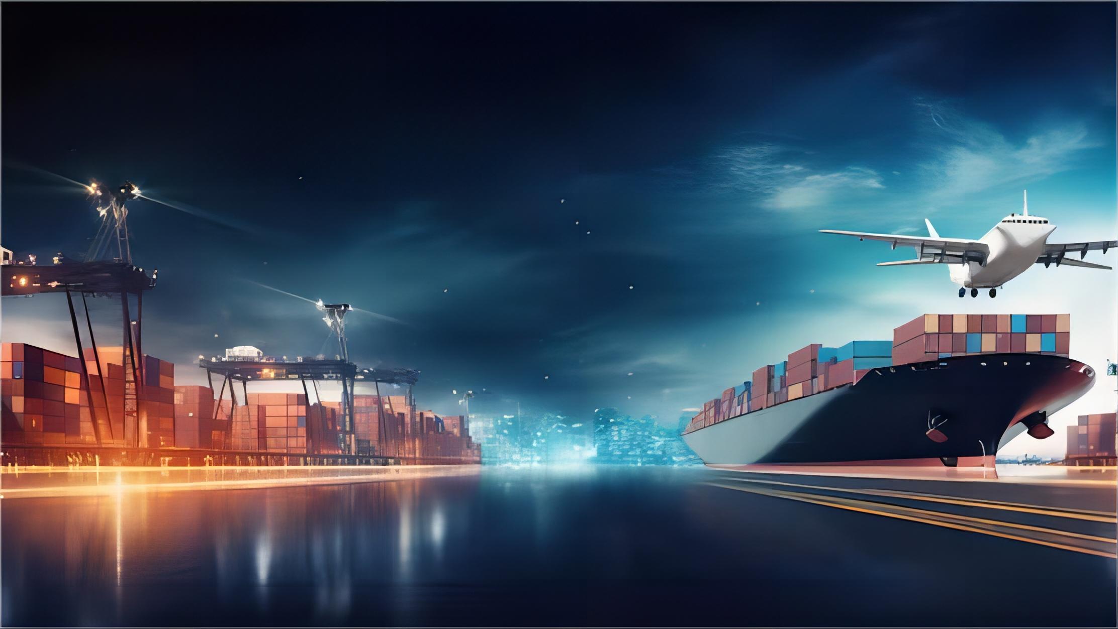 Digital interface showing sea freight tracking for China to Sweden route