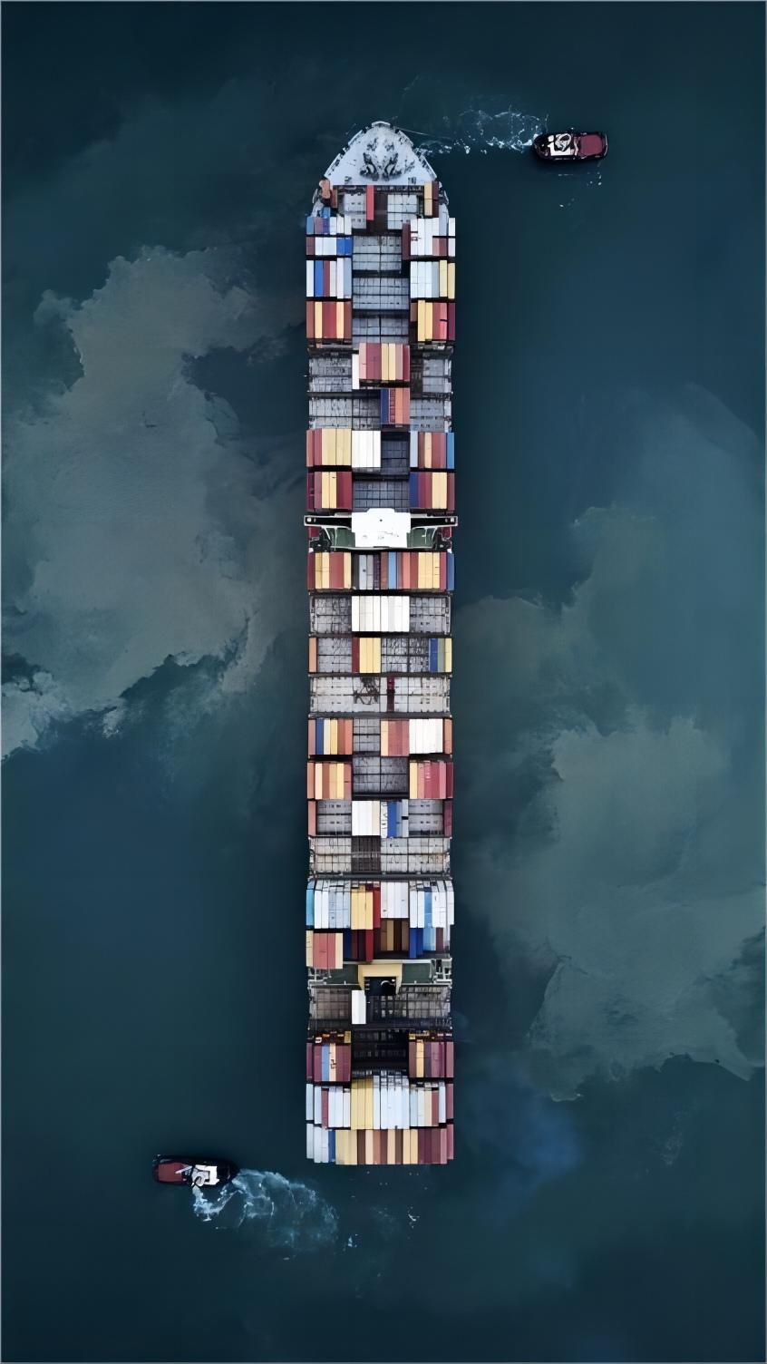 40HQ shipping container being loaded with medical equipment at a Chinese port