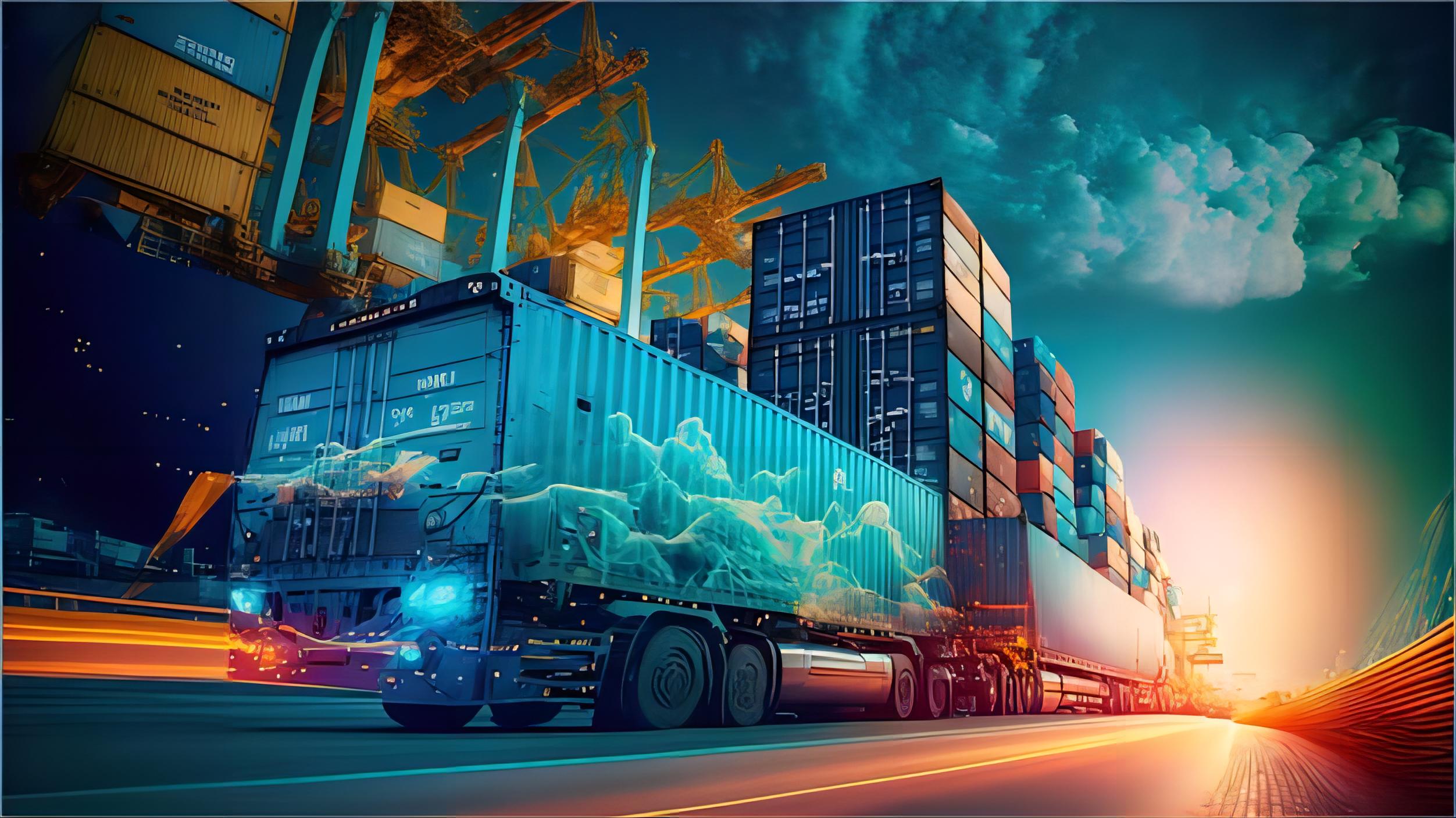 Professional logistics team managing reefer container monitoring