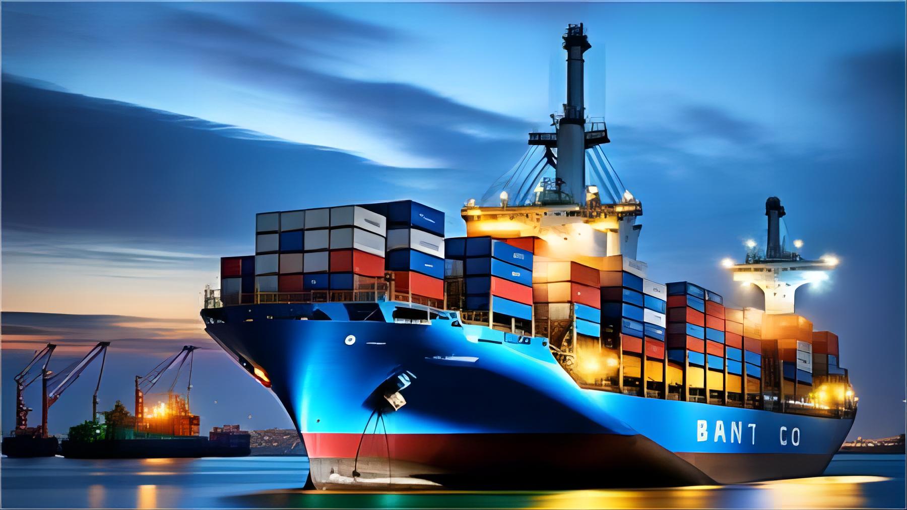 Professional logistics team managing container shipments