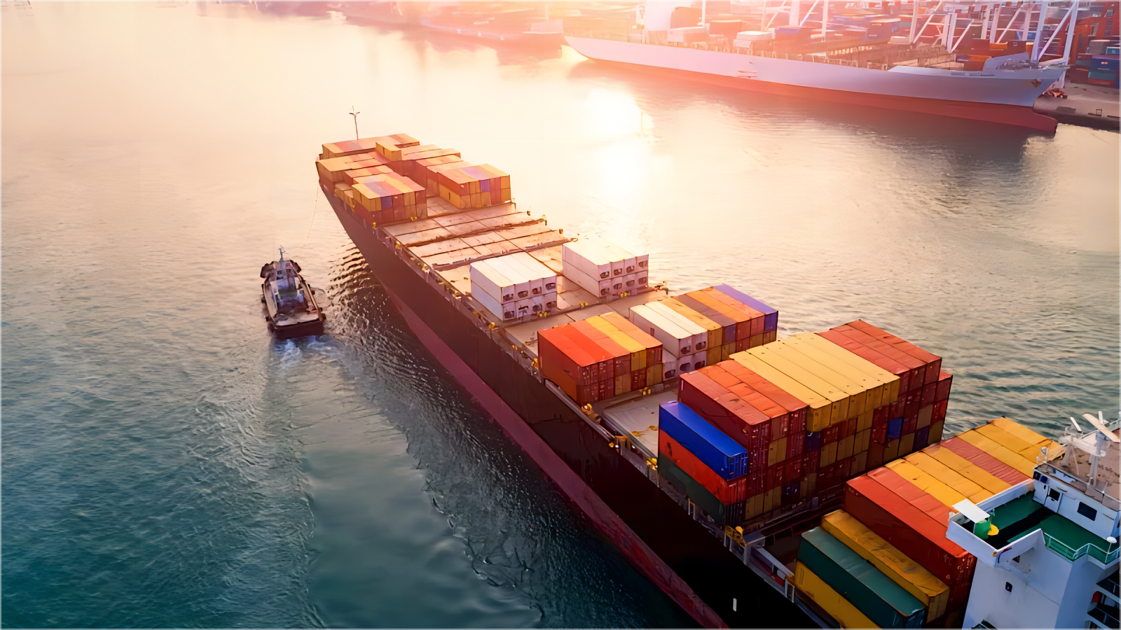 Logistics manager reviewing shipping documents for FCL cargo