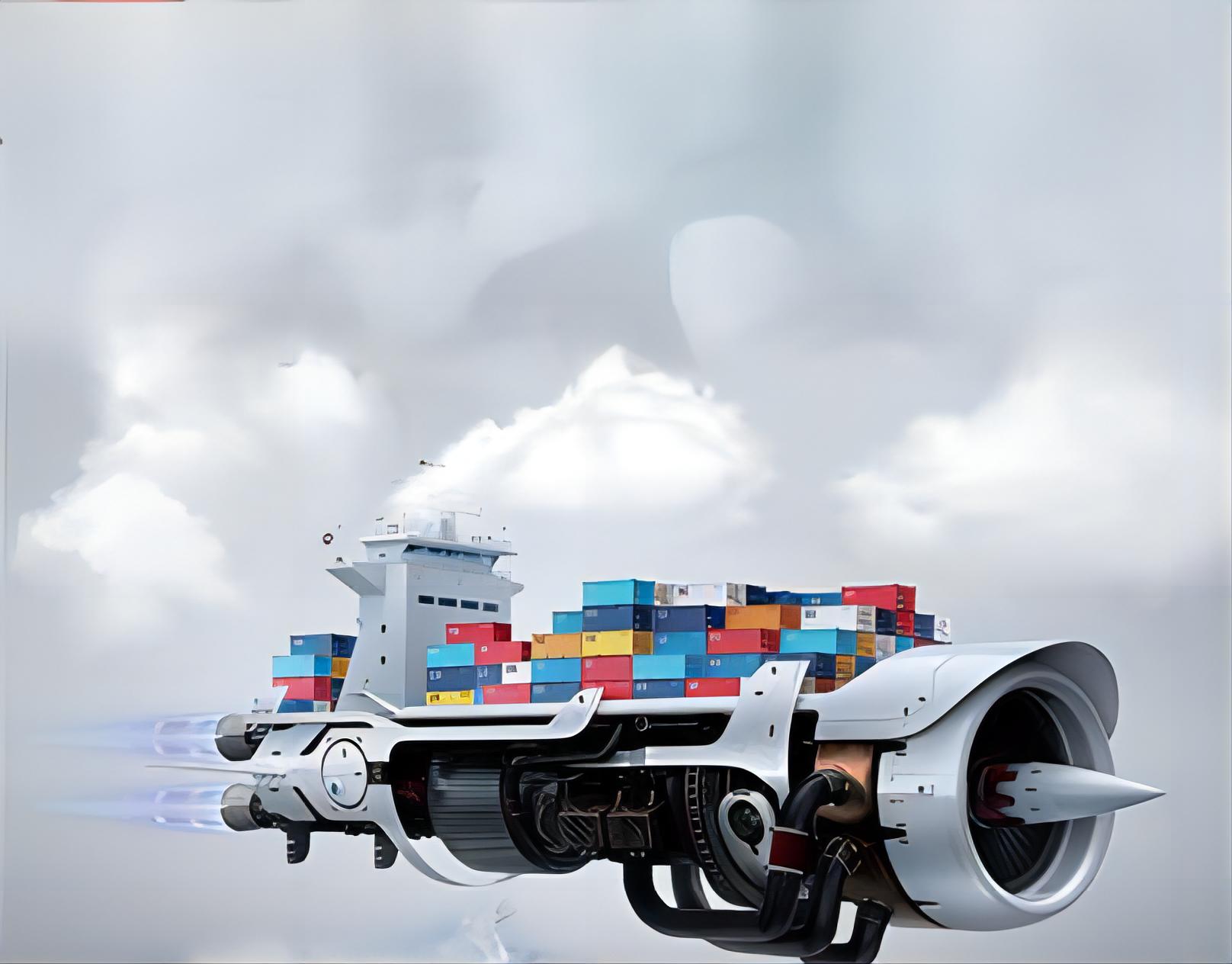 Industrial machinery being loaded into a 20GP container at a Chinese port