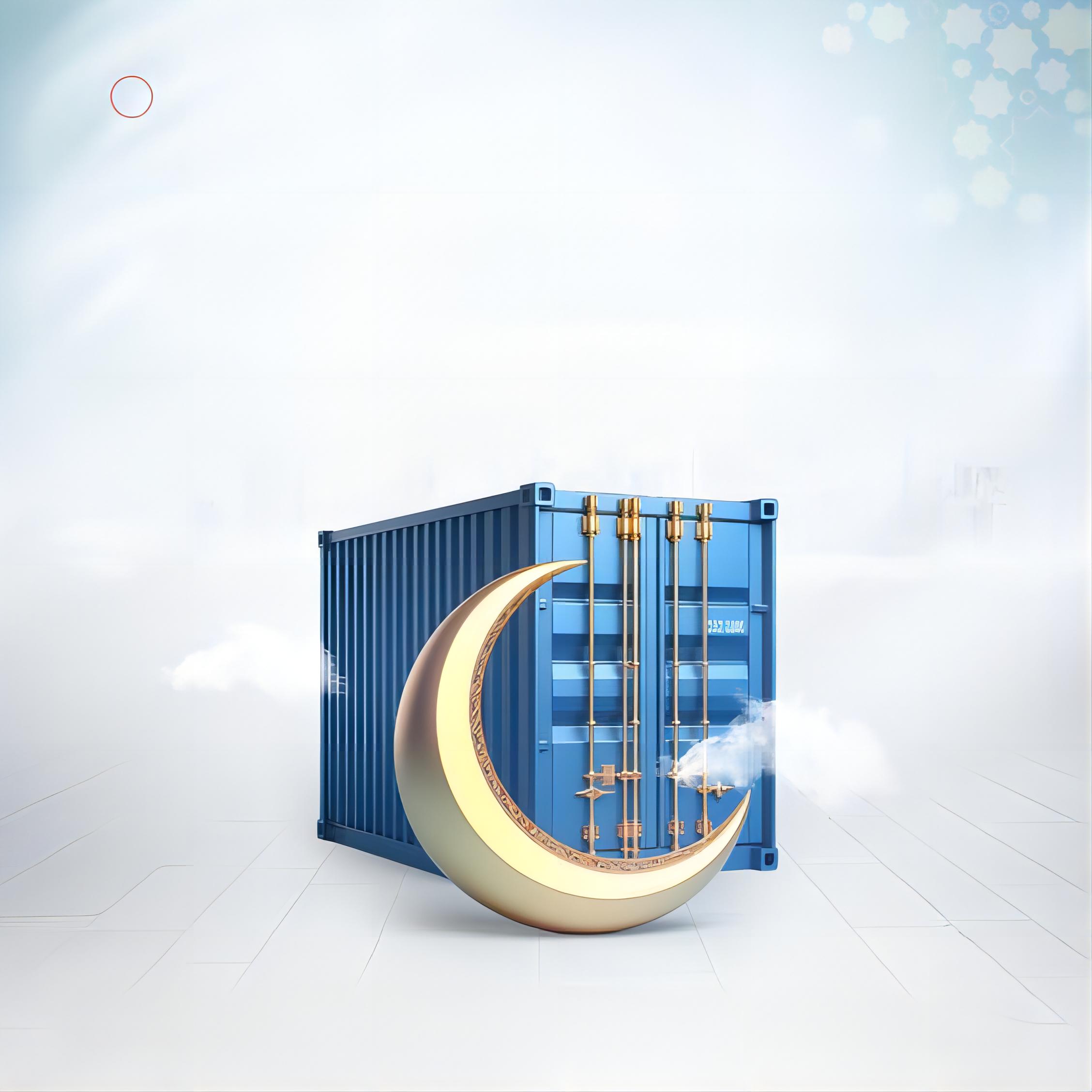 40HQ container loaded with solar panels at a Chinese port