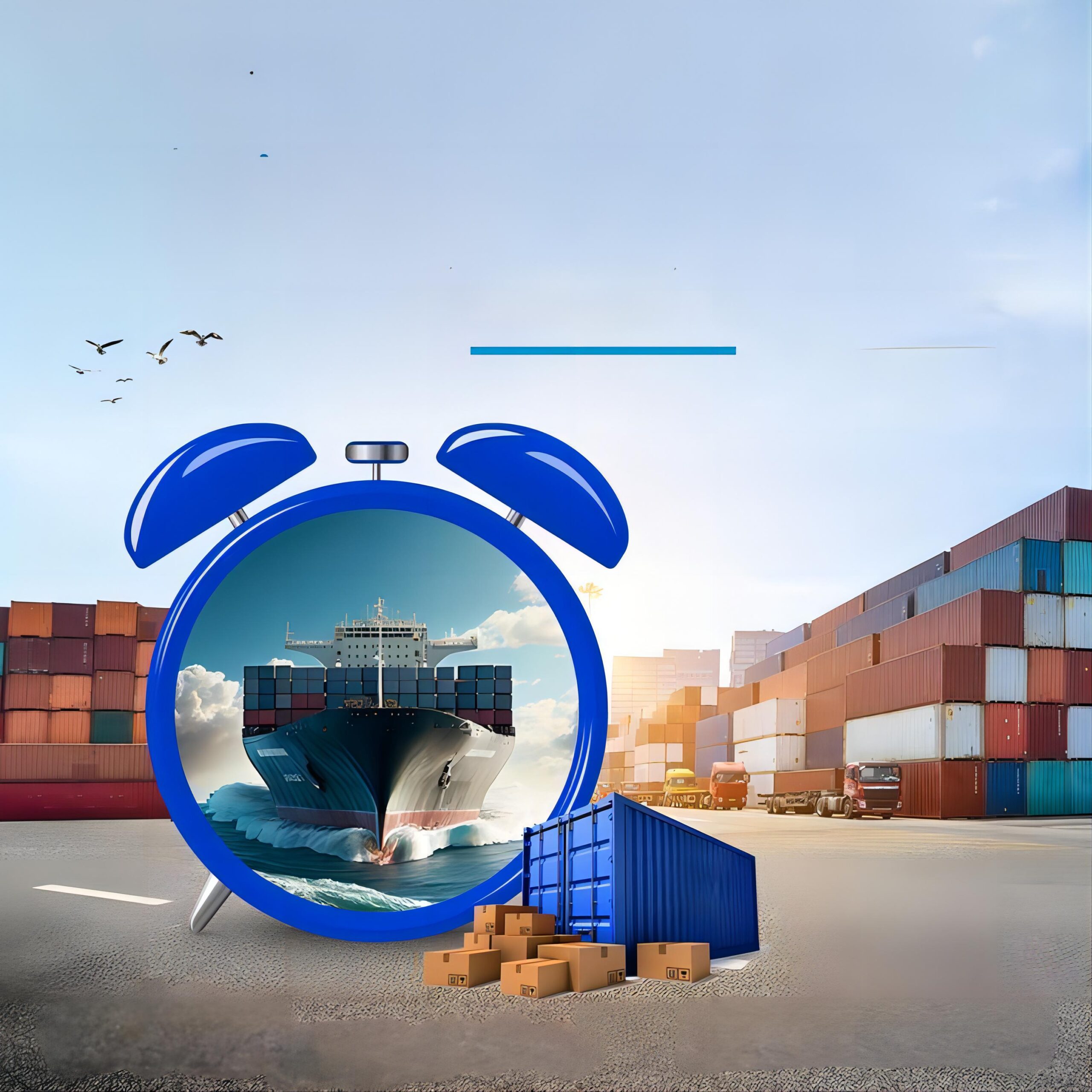 Logistics manager reviewing shipping documents for Ireland customs clearance