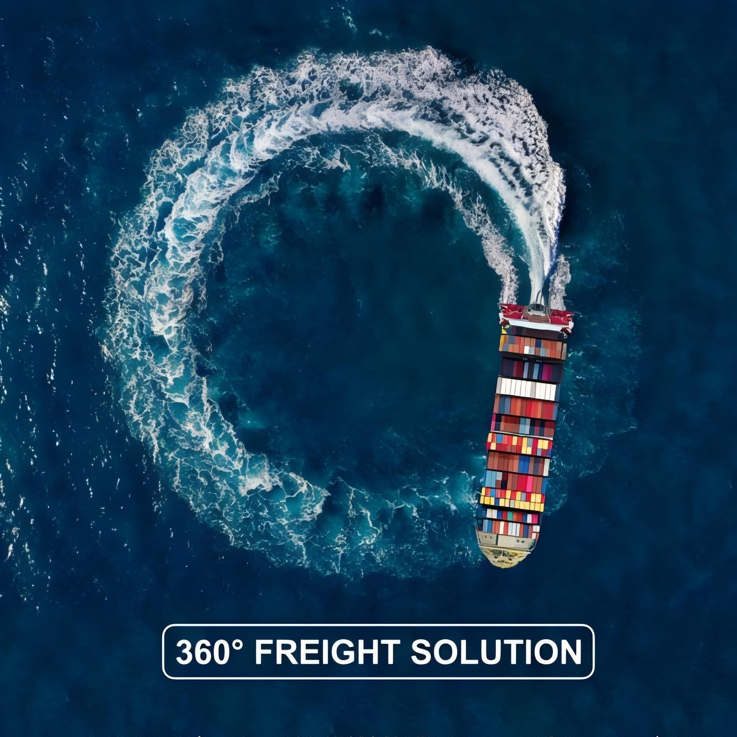 Cargo ship arriving at a Dutch port from a Chinese manufacturing hub