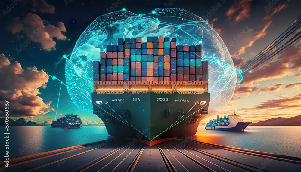 Logistics professional coordinating machinery transport