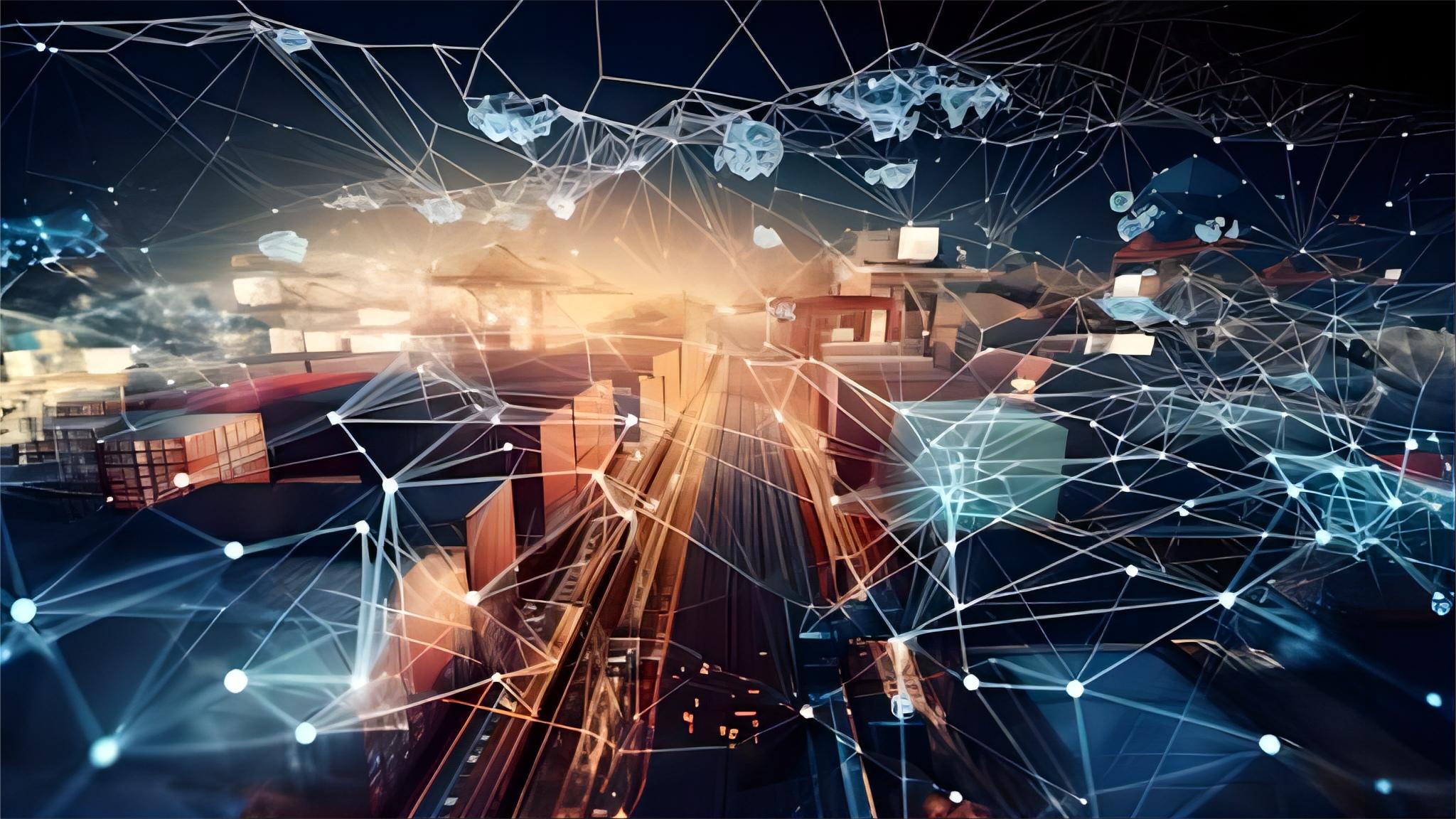 Cargo ship loaded with containers sailing towards Italy