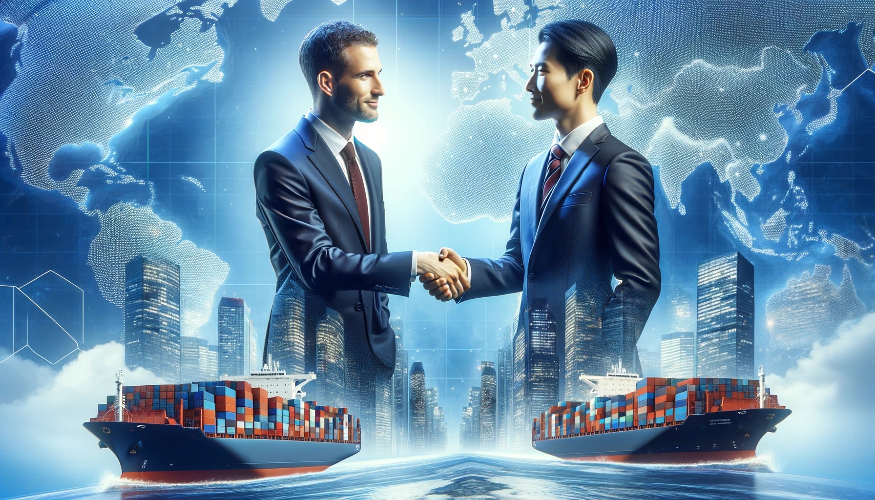 Medical equipment being loaded into a 40HQ shipping container at a Chinese port