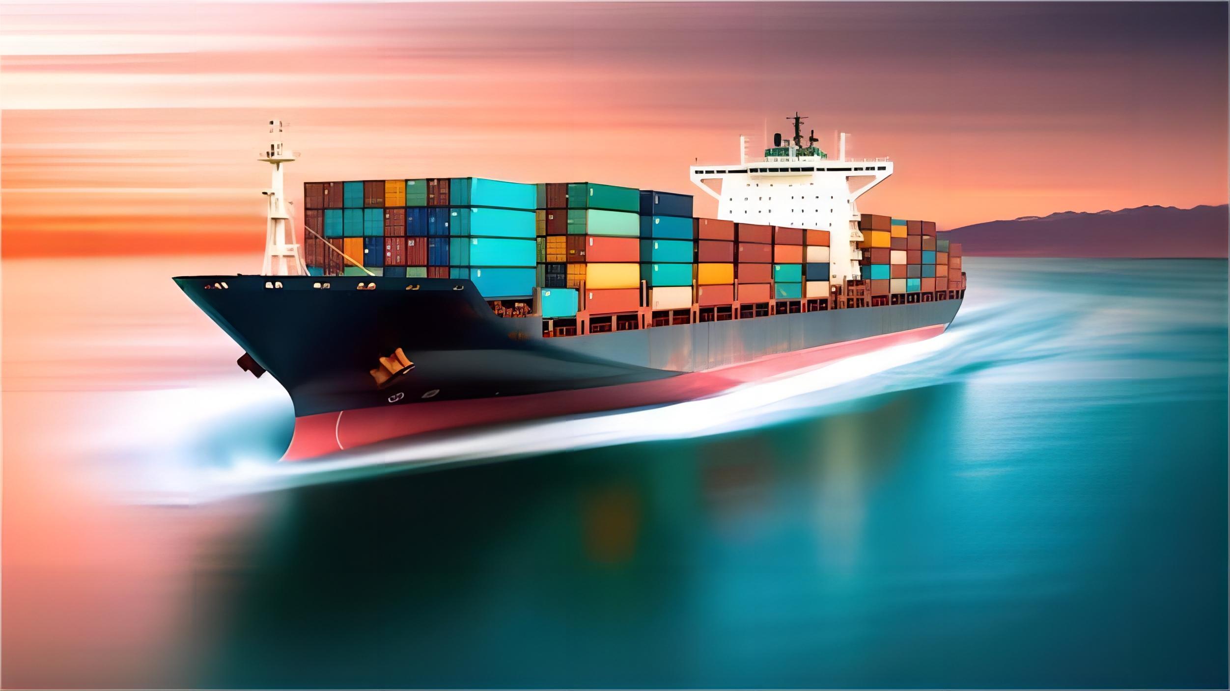 Logistics warehouse with 40GP containers for car parts