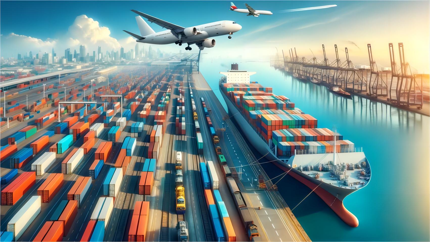 Container ship carrying flat rack units across the Mediterranean towards Spain