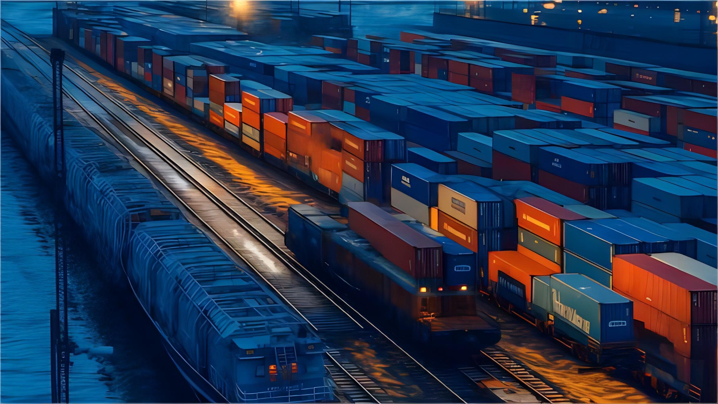 Logistics professional tracking a shipment from China to North America