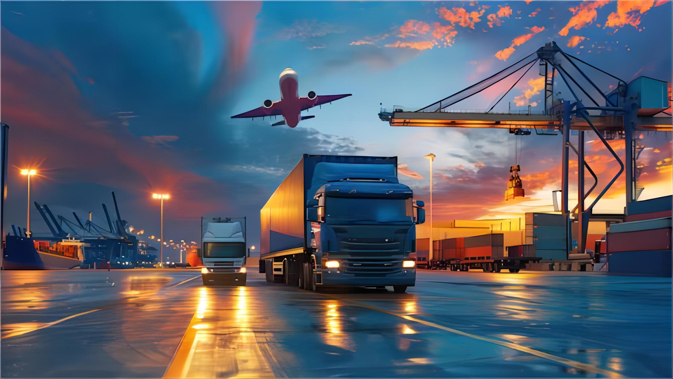 Logistics manager reviewing customs documentation for lighting imports