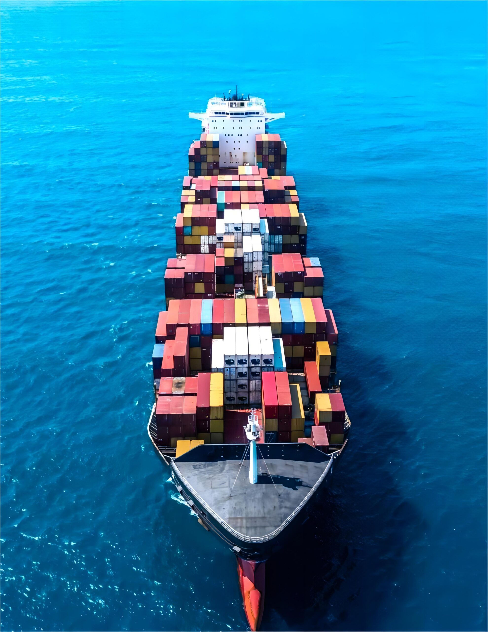 A 40HQ container being loaded onto a cargo ship bound for Florida