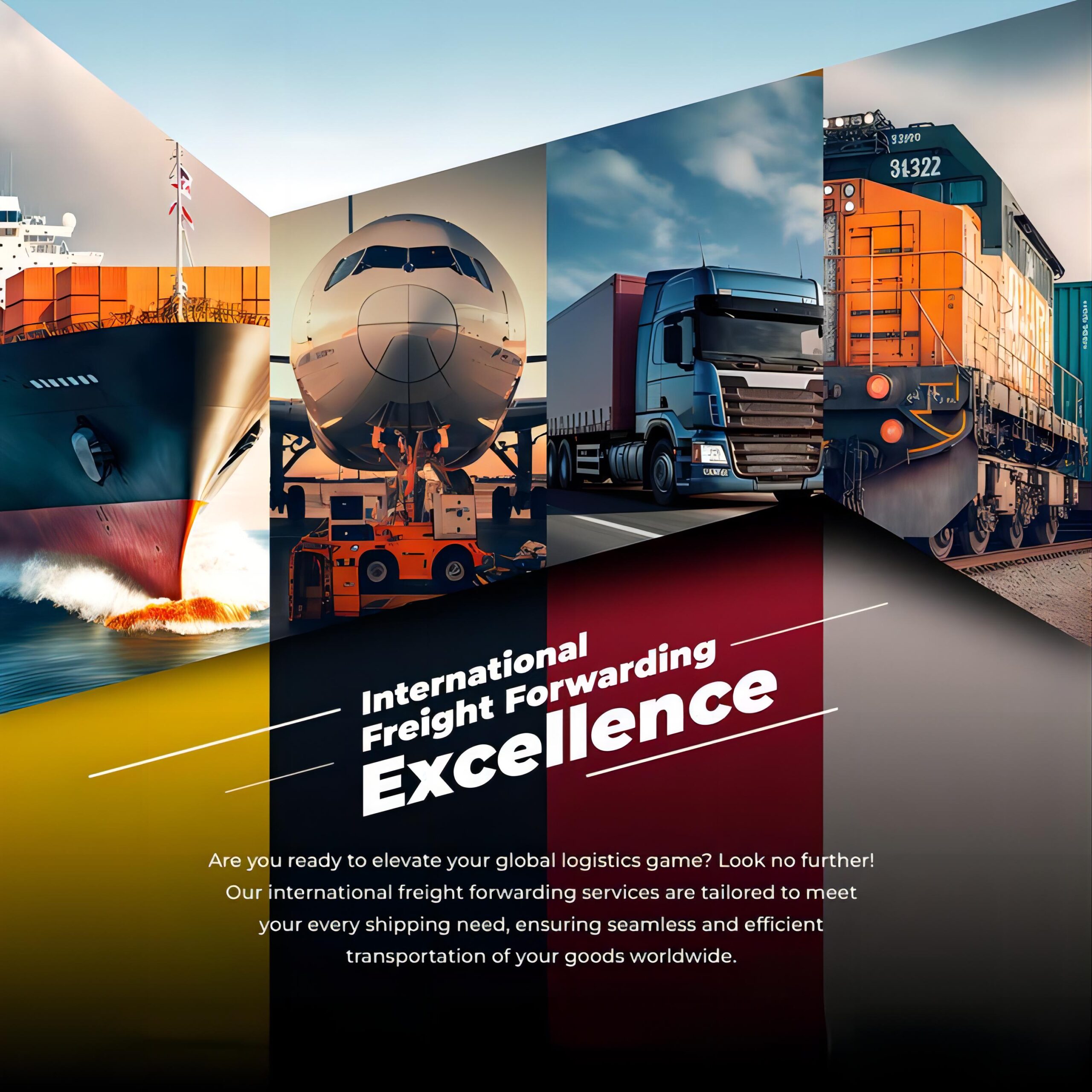 Logistics warehouse managing international shipments