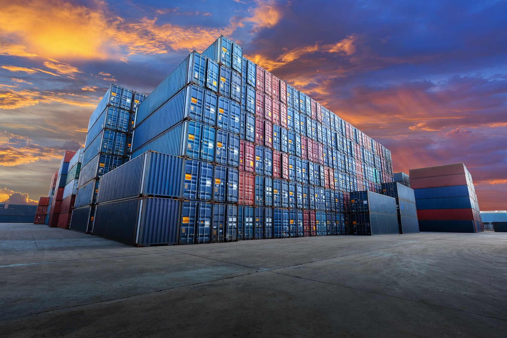 A large container ship arriving at the Port of Houston with renewable energy cargo