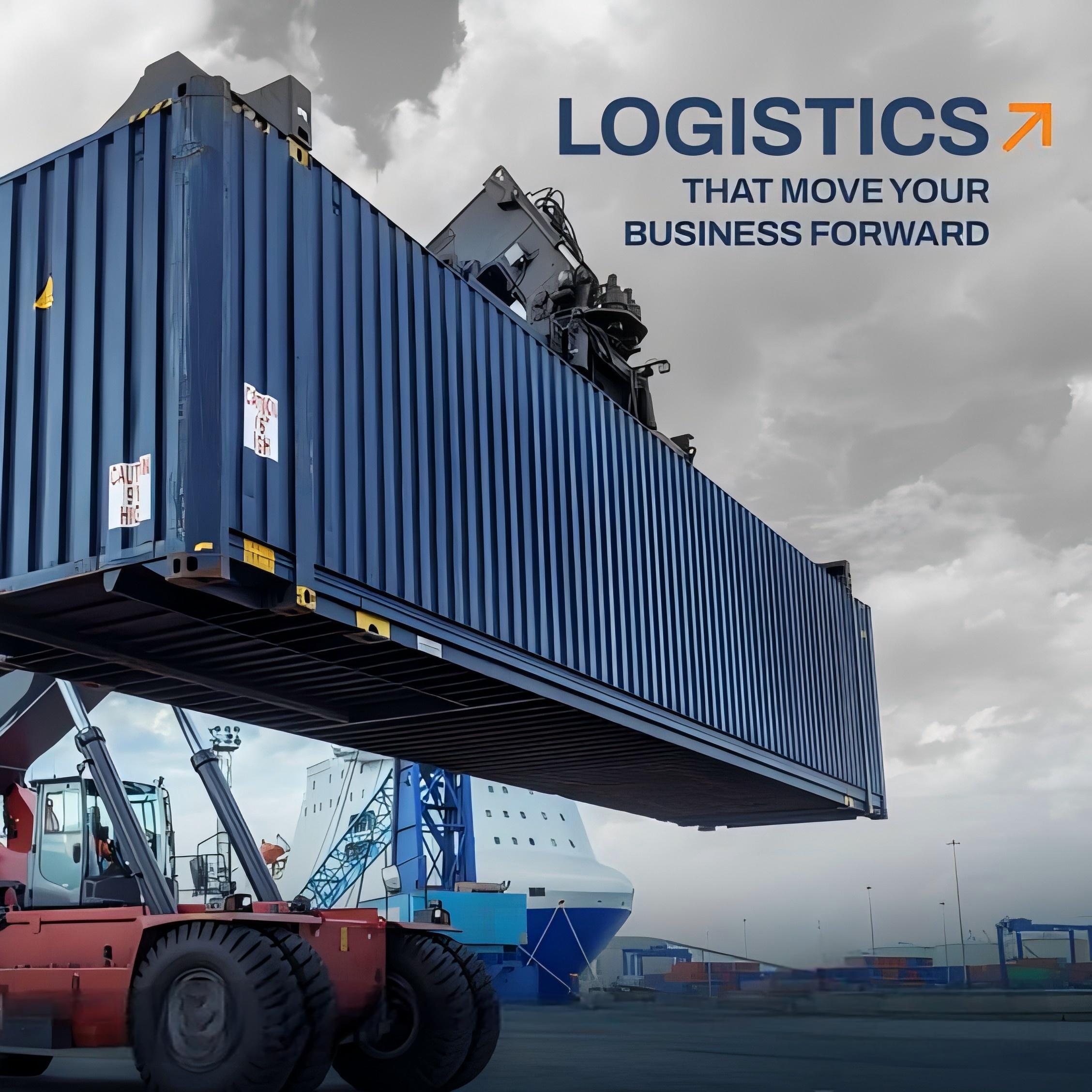 A 40GP container being loaded onto a cargo ship for transport to Florida