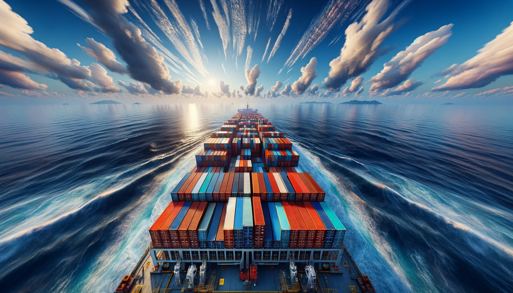 Logistics professional coordinating textile cargo transport