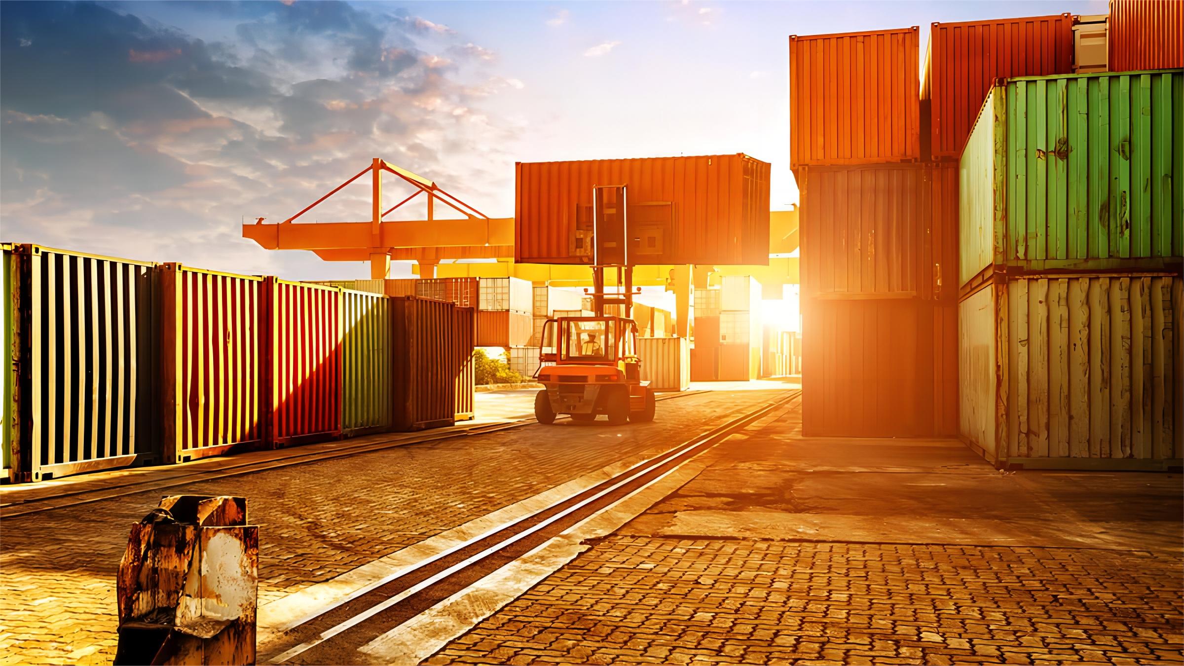 Logistics manager reviewing shipping documents