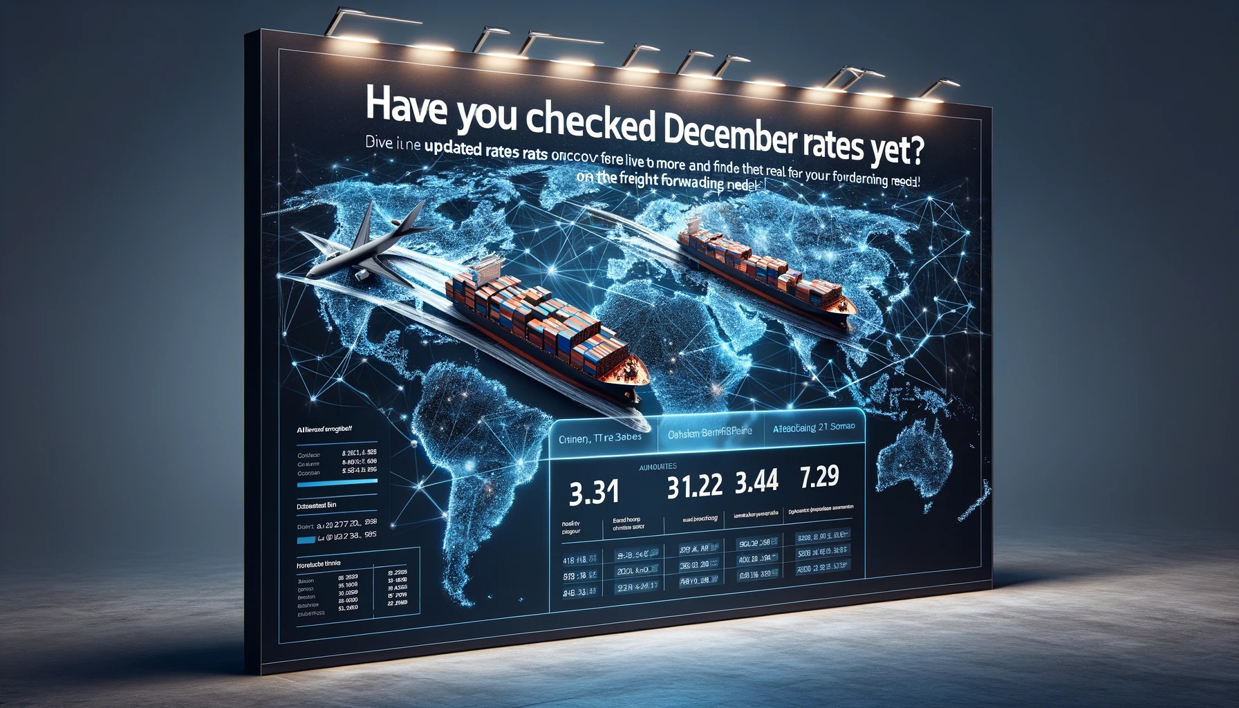 Logistics professional coordinating sea freight shipments